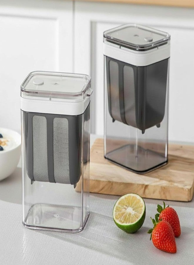 CELA Hung Curd Maker, 1400 ML Large Capaciy Yogurt Filter Strainer, Greek Yogurt Strainer with a Fine Mesh BPA-Free, Multifunctional Yoghurt Filter, Whey Separator - Image 2